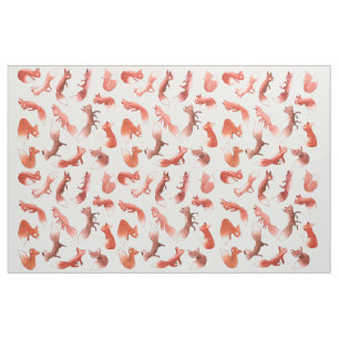 Schläfrige Füchse Stoff