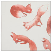 Schläfrige Füchse Stoff (Muster)