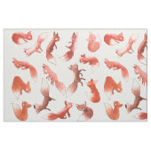 Schläfrige Füchse Stoff (Fat Quarter (45,7 x 55,9 cm))