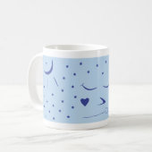 Schläfrige Gesichts-Tasse Kaffeetasse (Vorderseite Links)