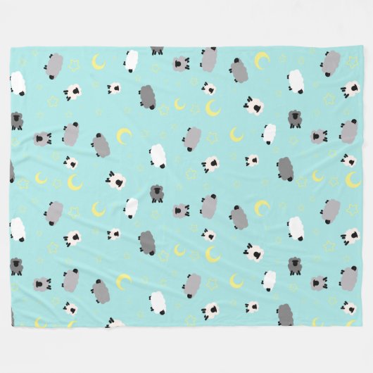 Schläfrige große Schaf-Decke | B4L der Fleecedecke (Vorderseite (Horizontal))