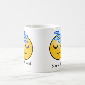 Schläfrige Hauptemoticon-Tasse Kaffeetasse (Mittel)