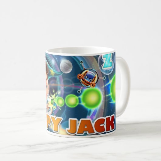 Schläfrige Jack-Eigenschafts-Bild-Tasse Kaffeetasse (VorderseiteRechts)