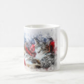 Schläfrige Kätzchen Kaffeetasse (VorderseiteRechts)