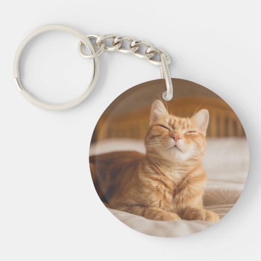 Schläfrige Katze Getty Bild-| Schlüsselanhänger (Vorderseite)