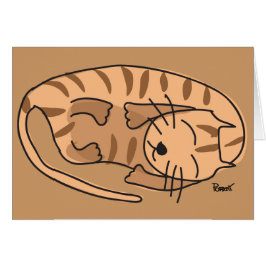 Schläfrige Katzen-leere Karte