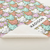 Schläfrige Katzen-Muster-Namedecken Sherpadecke (3/4)