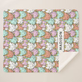 Schläfrige Katzen-Muster-Namedecken Sherpadecke (Vorderseite (Horizontal))