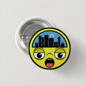 Schläfrige kleine Stadt Button (Vorne & Hinten)