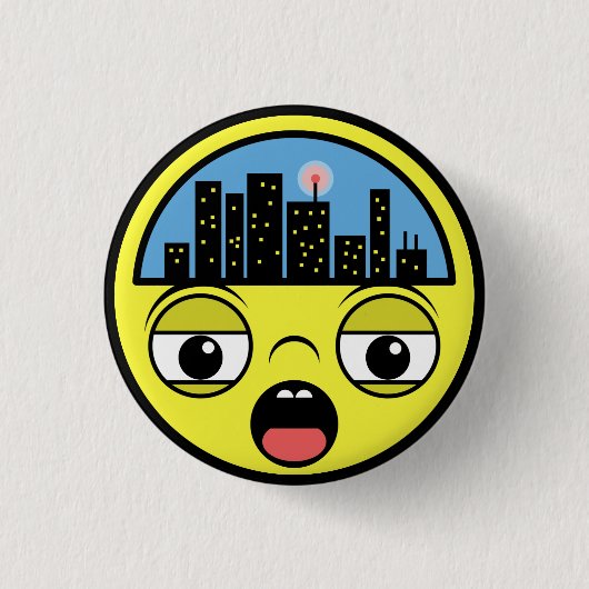 Schläfrige kleine Stadt Button (Vorderseite)