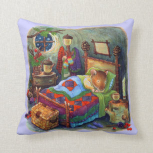 Schläfrige Maus Kissen