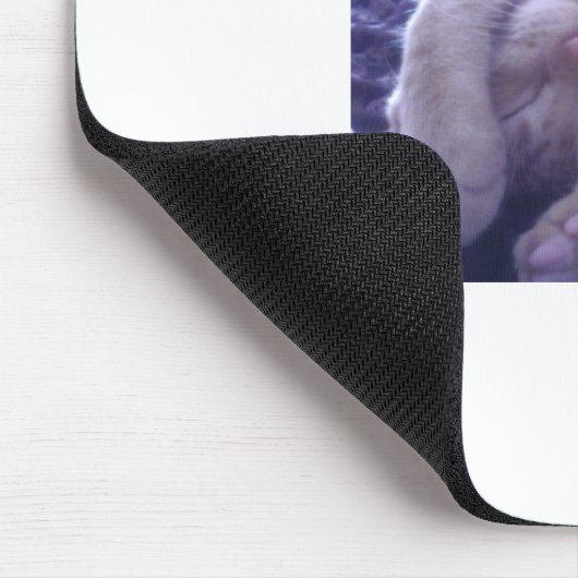Schläfrige Miezekatze Mousepad (Ecke)