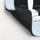 Schläfrige Miezekatze {Smoking} Mousepad (Ecke)