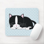 Schläfrige Miezekatze {Smoking} Mousepad (Mit Mouse)