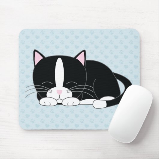 Schläfrige Miezekatze {Smoking} Mousepad (Mit Mouse)