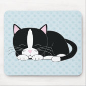 Schläfrige Miezekatze {Smoking} Mousepad (Vorne)