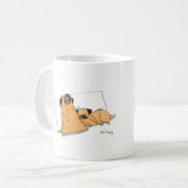 Schläfrige Möpse Kaffeetasse (Vorderseite Links)