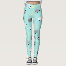 Schläfrige niedliche Leggings der Schaf-Leggings-|