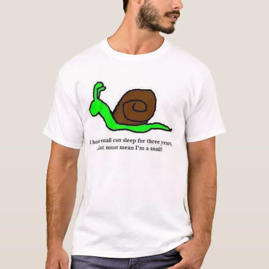 Schläfrige Schnecke T-Shirt (Vorderseite)