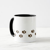 Schläfrige schwarze Labrador-Welpen-Tasse Tasse (Vorderseite Links)