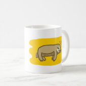 Schläfrige Sloth-Tasse Kaffeetasse (VorderseiteRechts)