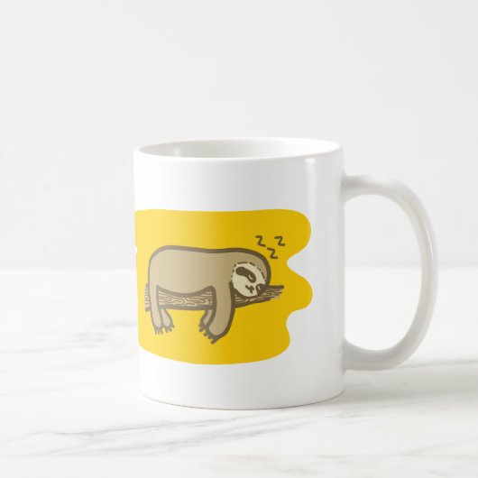Schläfrige Sloth-Tasse Kaffeetasse (Rechts)
