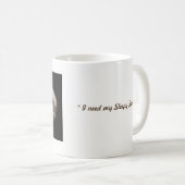 Schläfrige Stellen-Kaffee-Tasse Kaffeetasse (VorderseiteRechts)