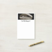 "Schläfrige Stellen-" Post-Itanmerkungen, 4 x 6 Post-it Klebezettel (Auf Schreibtisch)