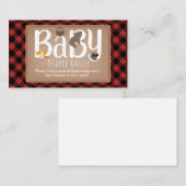 Schläfrige Tiere betäuben Karierte Windeln Begleitkarte (Vorne/Hinten)