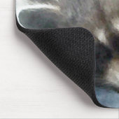 Schläfrige Waschbärjungs-Mausunterlage Mousepad (Ecke)