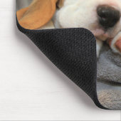 Schläfrige Welpen Mousepad (Ecke)