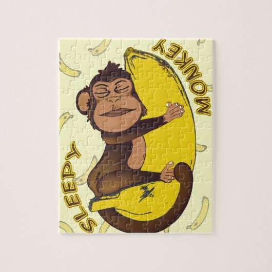 Schläfriger Affe Puzzle (Vertikal)