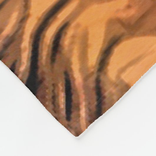 Schläfriger Corgi Fleecedecke (Ecke)