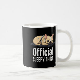 Schläfriger Französischer Bulldogge Lustige Hunde Kaffeetasse