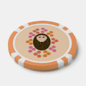 Schläfriger Igel und Blume Pokerchips (Einzeln)