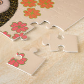 Schläfriger Igel und Blume Puzzle (Seite)