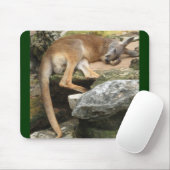 Schläfriger Känguru Mousepad (Mit Mouse)