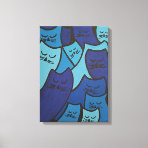 Schläfriger Kätzchen-Leinwand-Druck Leinwanddruck
