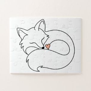 Schläfriger kleiner Fuchs Puzzle