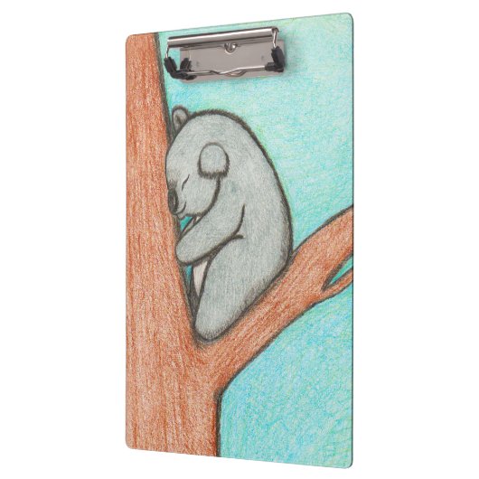 Schläfriger Koala Klemmbrett (Links)