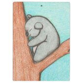 Schläfriger Koala Klemmbrett (Rückseite)