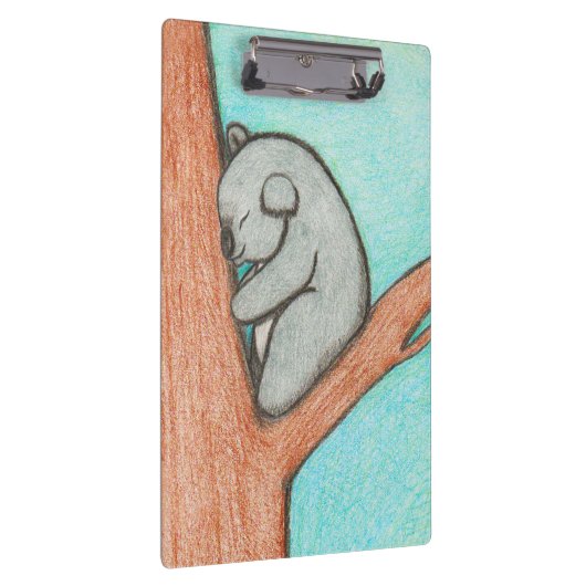 Schläfriger Koala Klemmbrett (Rechts)