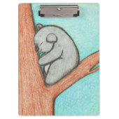 Schläfriger Koala Klemmbrett (Vorderseite)