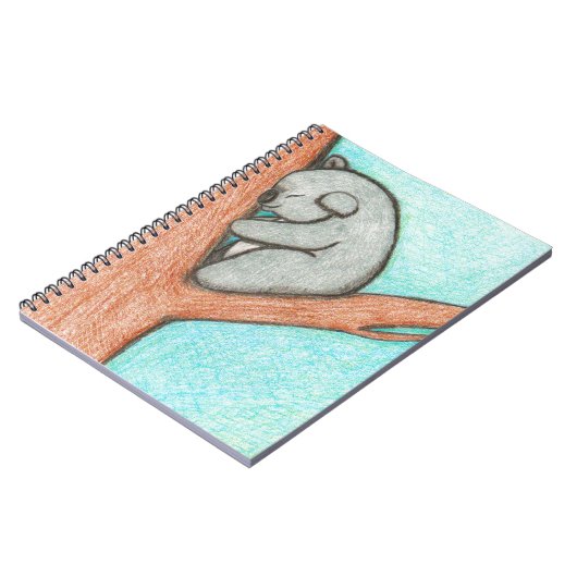 Schläfriger Koala Notizblock (Linke Seite)