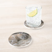 Schläfriger Kopf Untersetzer (Seite)