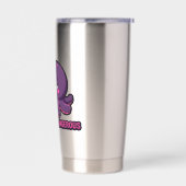 Schläfriger Lustiger Oktopus Thermobecher (Links)