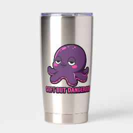 Schläfriger Lustiger Oktopus Thermobecher