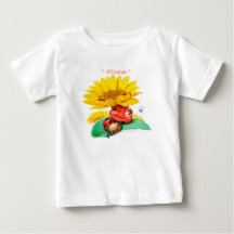 Schläfriger Marienkäfer Baby-Jerseys T/schläfriger