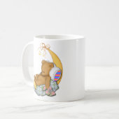Schläfriger Mond-Bär Kaffeetasse (Vorderseite Links)