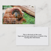 Schläfriger Orang-Utan Visitenkarte (Vorne/Hinten)
